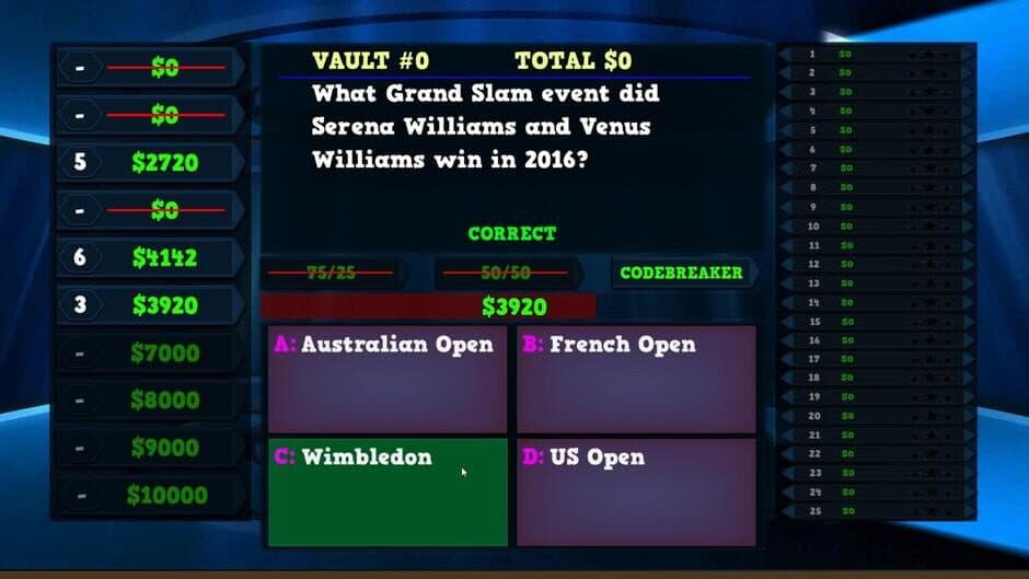 Скриншот 4 из Trivia Vault: Tennis Trivia