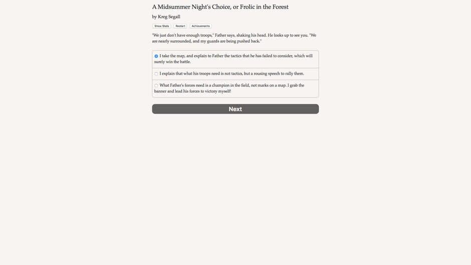 Скриншот 2 из A Midsummer Night's Choice