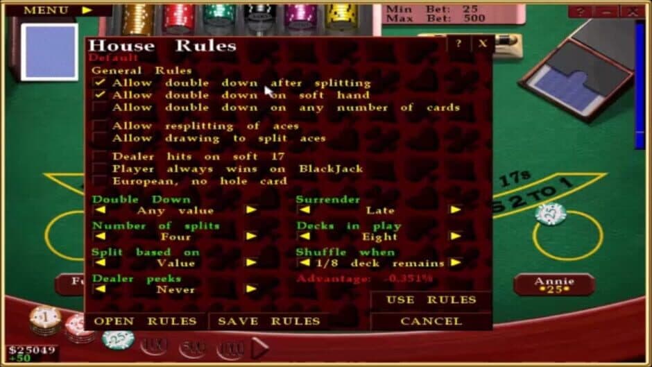 Скриншот 3 из Casino Blackjack