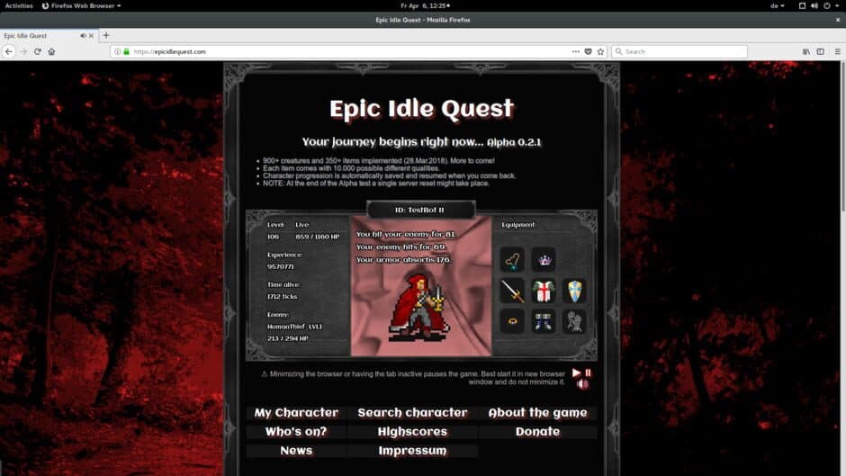 Скриншот 1 из Epic Idle Quest