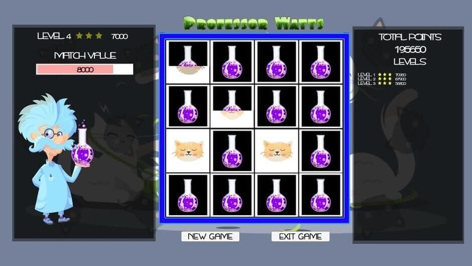 Скриншот 5 из Professor Watts Memory Match: Cats