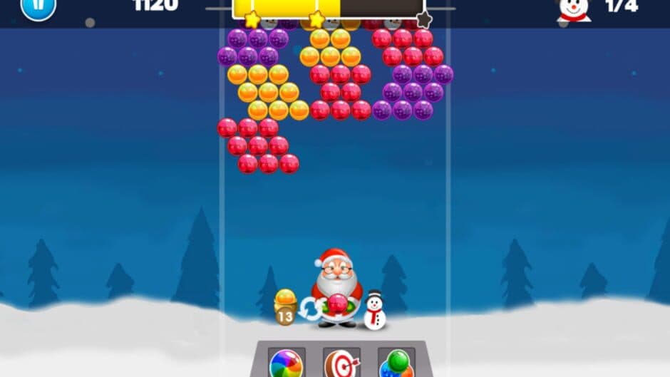 Скриншот 2 из Christmas Bubble Shooter