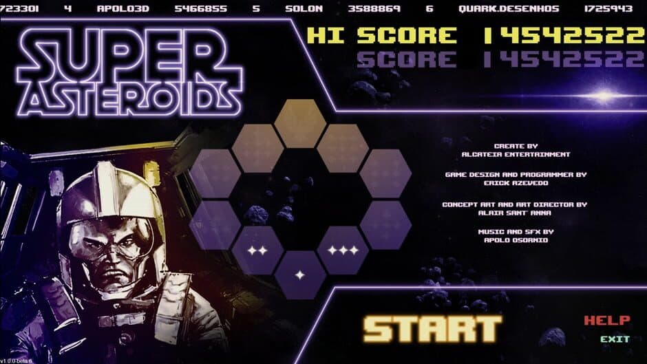 Скриншот 1 из Super Asteroids