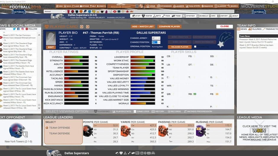 Скриншот 9 из Draft Day Sports: Pro Football 2018