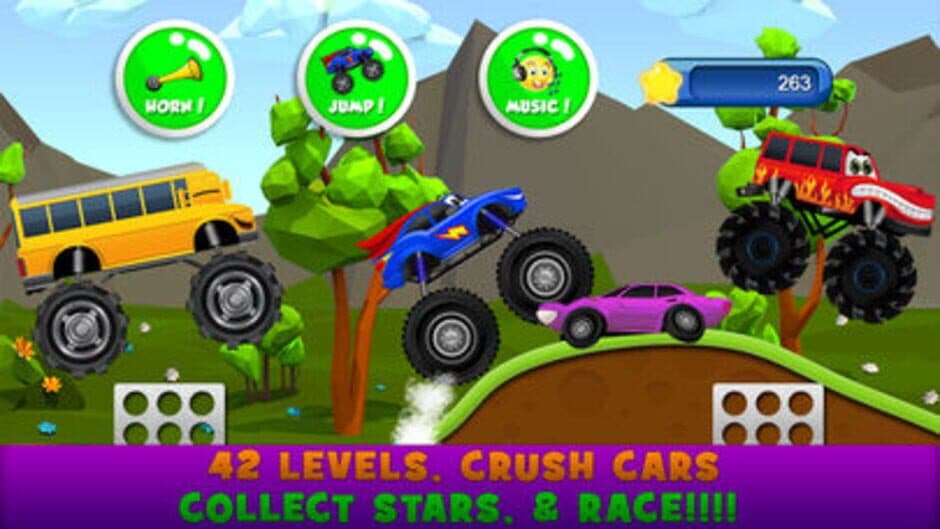 Скриншот 5 из Monster Trucks Kids Racing Game