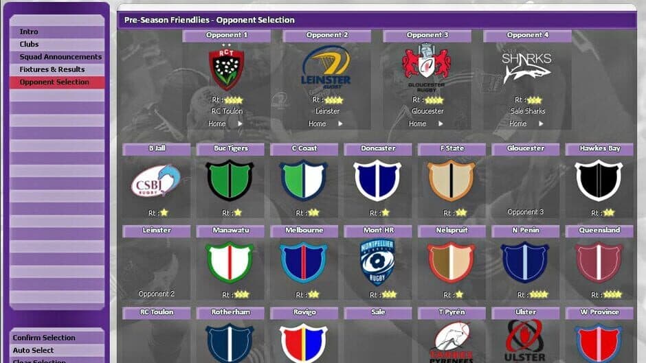 Скриншот 3 из Rugby Union Team Manager 2015