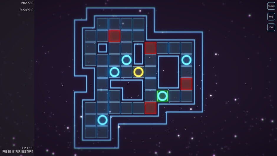 Скриншот 2 из Glowing Sokoban