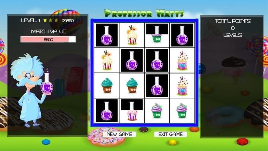 Скриншот 5 из Professor Watts Memory Match: Yummy Cupcakes