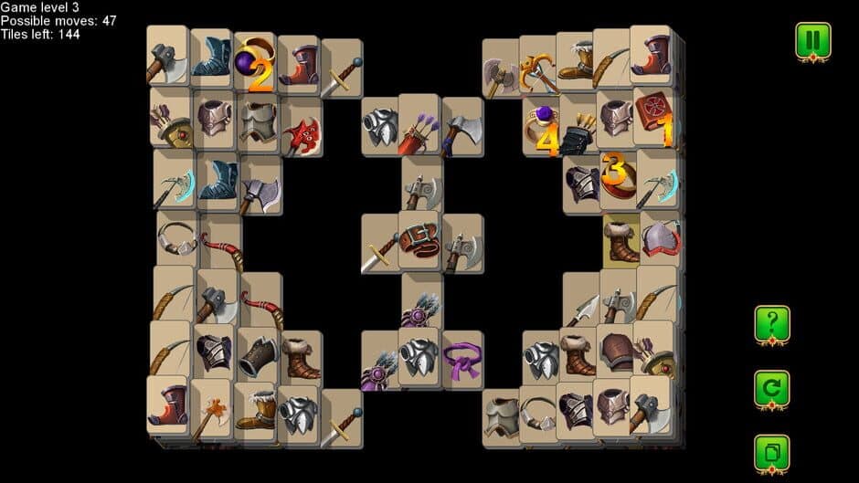 Скриншот 1 из Weapon and Armor: Mahjong