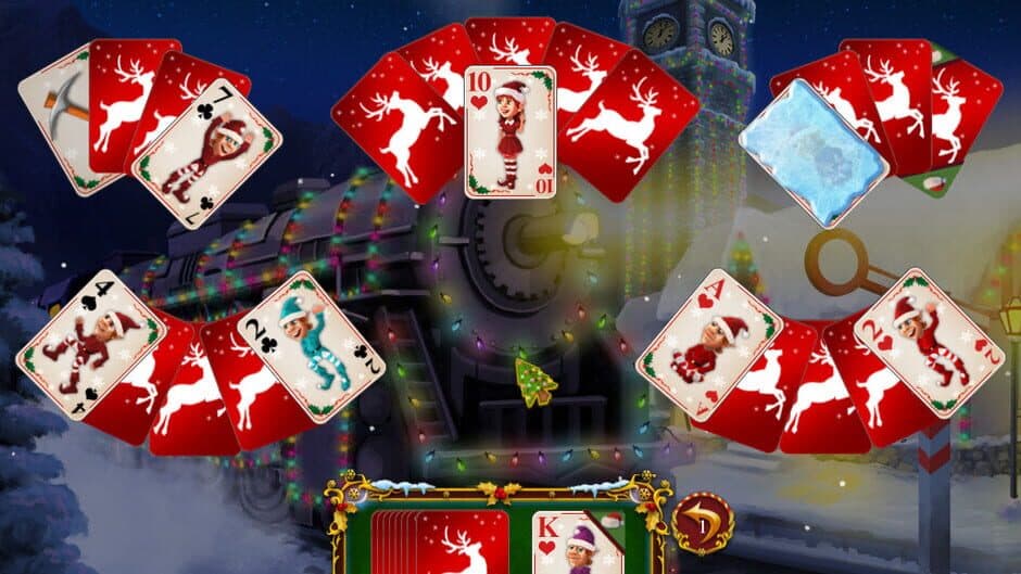 Скриншот 2 из Santa's Christmas Solitaire
