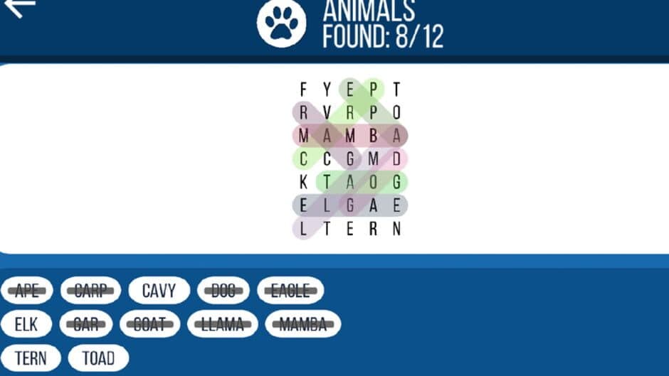 Скриншот 1 из Word Search Game