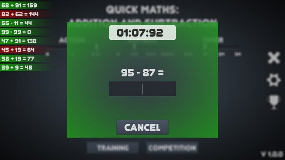 Скриншот 4 из Quick Maths: addition and subtraction