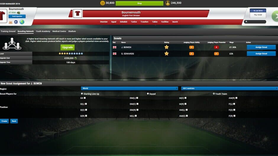 Скриншот 1 из Soccer Manager 2016
