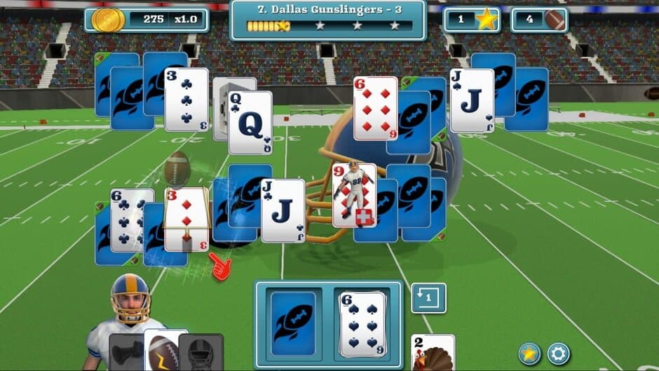 Скриншот 7 из Touch Down Football Solitaire