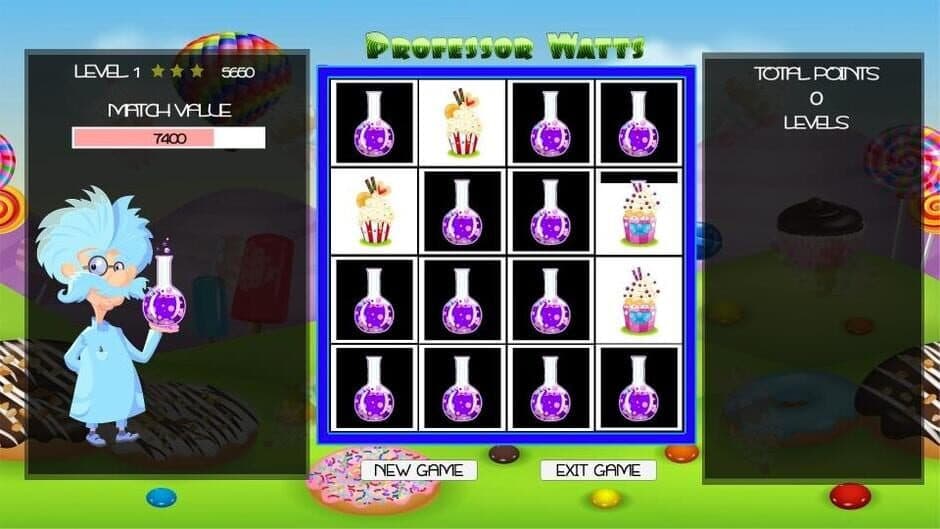 Скриншот 1 из Professor Watts Memory Match: Yummy Cupcakes