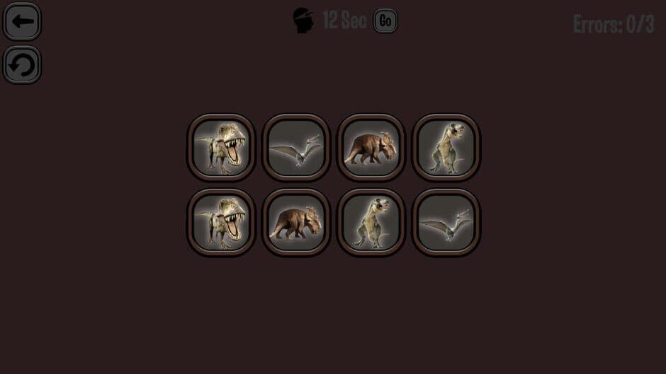 Скриншот 2 из Animals Memory: Dinosaurs