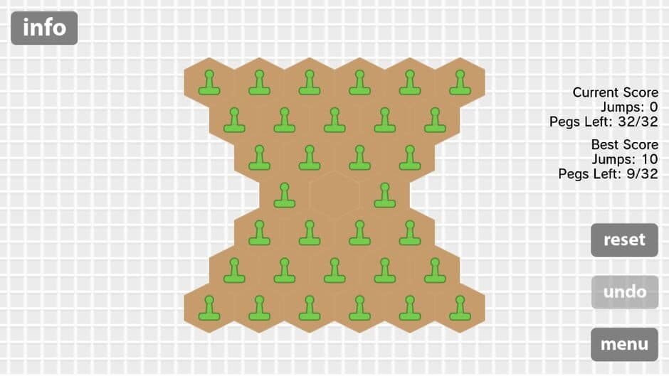 Скриншот 1 из Peg Solitaire