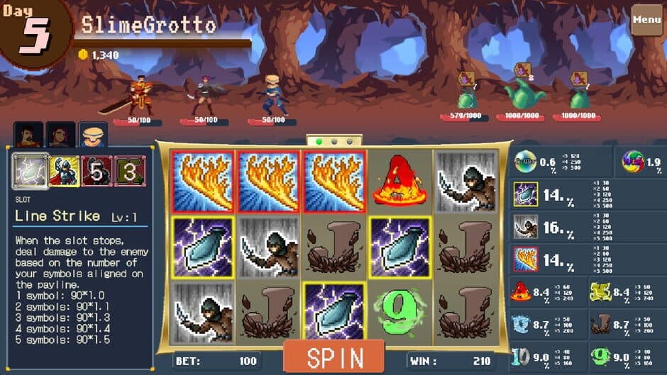 Скриншот 1 из Slot Heroes: Reels of Fate