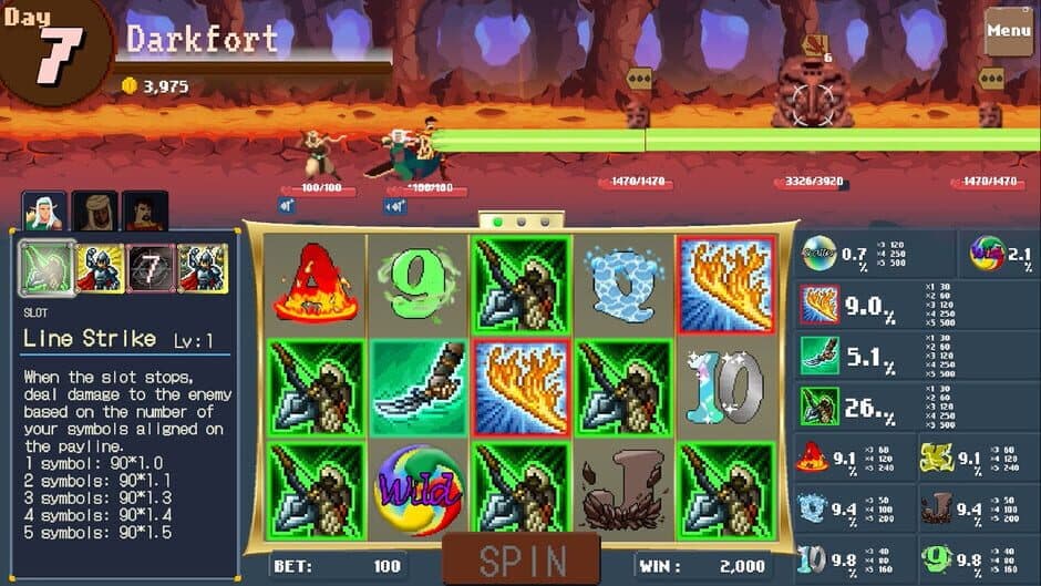 Скриншот 2 из Slot Heroes: Reels of Fate