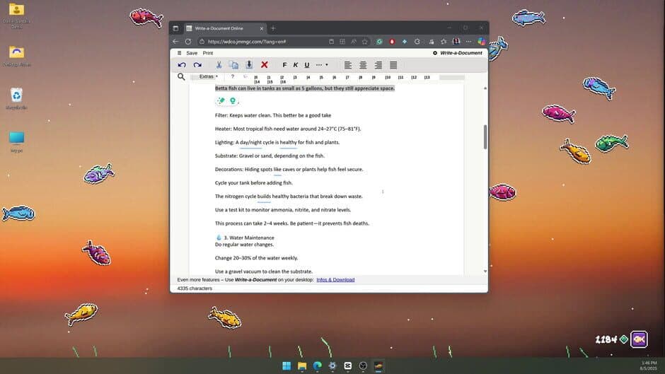 Скриншот 5 из Desktop Fishes