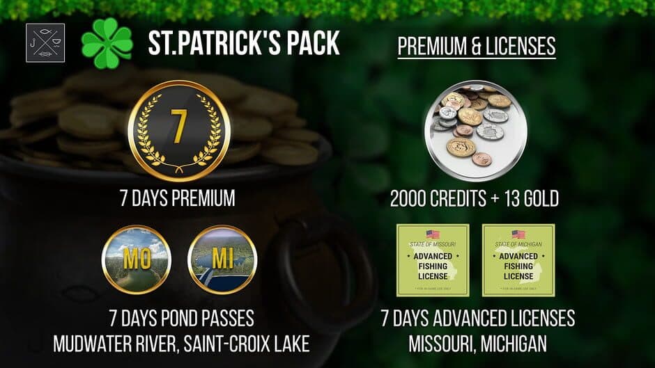 Скриншот 3 из Fishing Planet: Saint Patrick's Pack