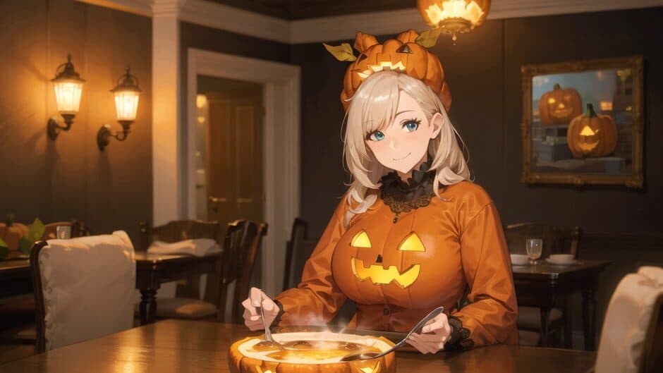 Скриншот 2 из Anime Girls: Puffy Pumpkin