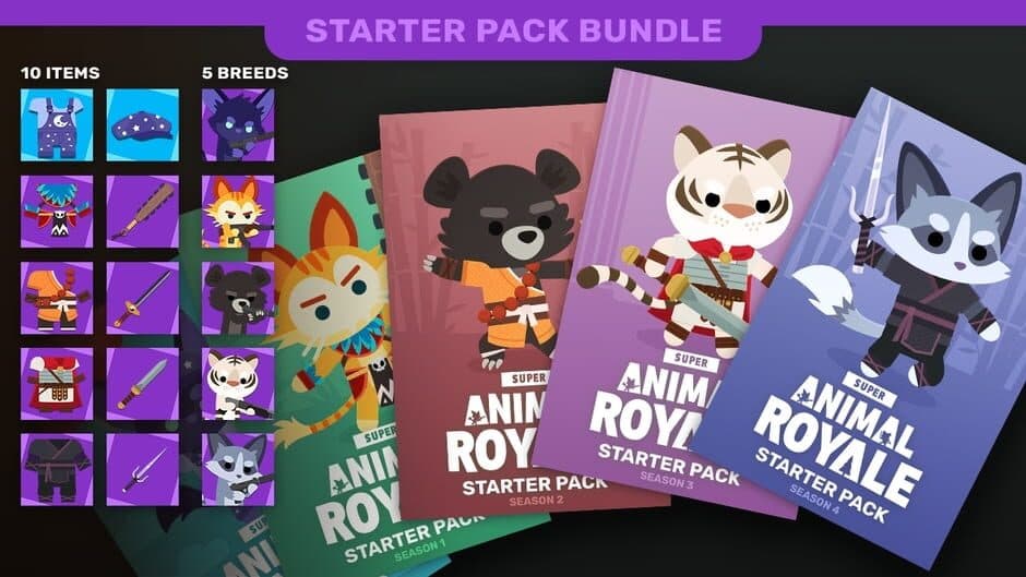 Скриншот 1 из Super Animal Royale: Starter Pack Bundle - Seasons 0-4