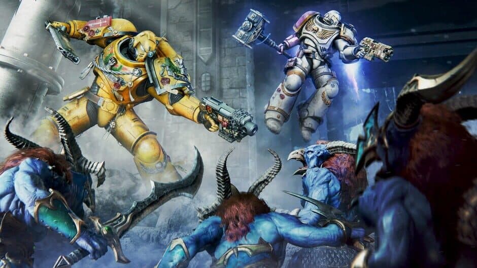 Скриншот 2 из Warhammer 40,000: Space Marine II - Imperial Fists Cosmetic Pack