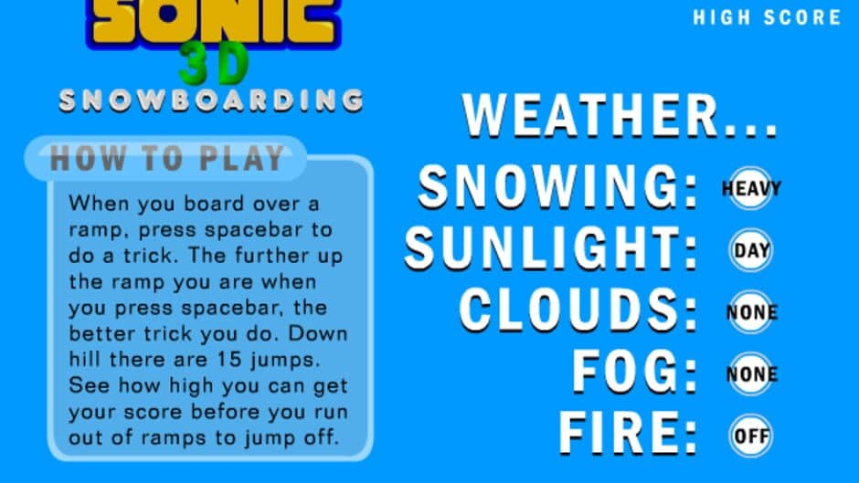 Скриншот 6 из Sonic 3D Snowboarding