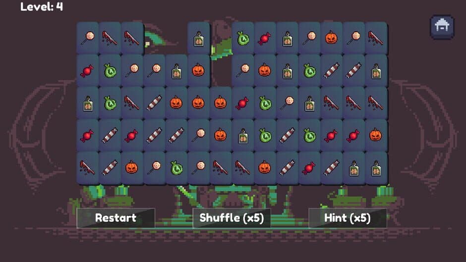 Скриншот 3 из Spooky Mahjong