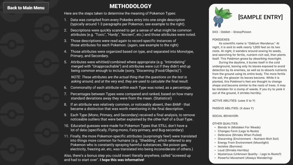 Скриншот 3 из Pokedex-Accurate Dual-Type Pokemon Personality Test