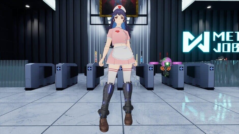 Скриншот 1 из Full Metal Schoolgirl: Costume - "Nurse Pale Pink (Akemi)"