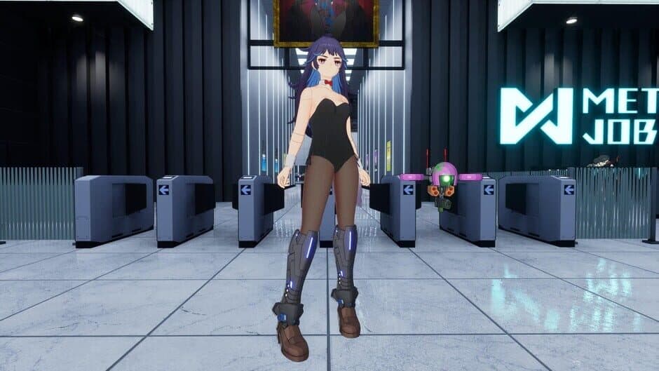 Скриншот 1 из Full Metal Schoolgirl: Costume - "Black Bunny Girl (Akemi)"