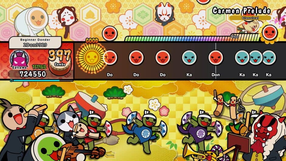 Скриншот 1 из Taiko no Tatsujin: Rhythm Festival - Classical Pack