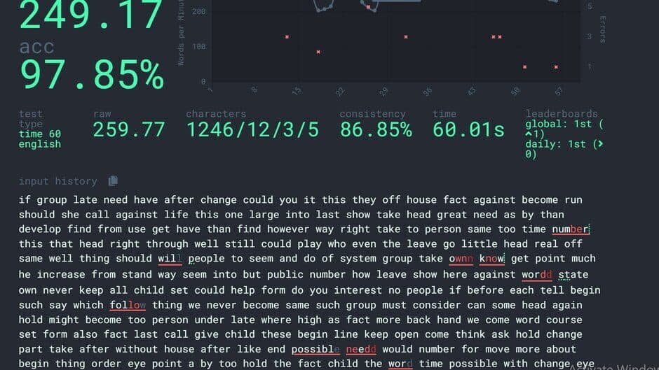 Скриншот 4 из Monkeytype