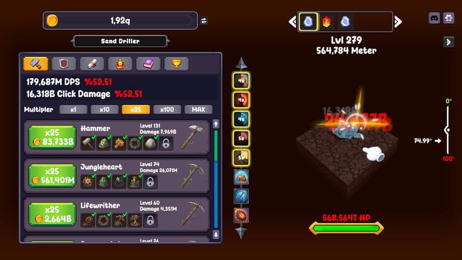 Скриншот 2 из Clicker Ore