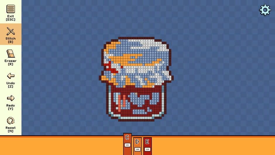 Скриншот 2 из Pixel Cross Stitch: Color by Number - Autumn Miniatures Pack