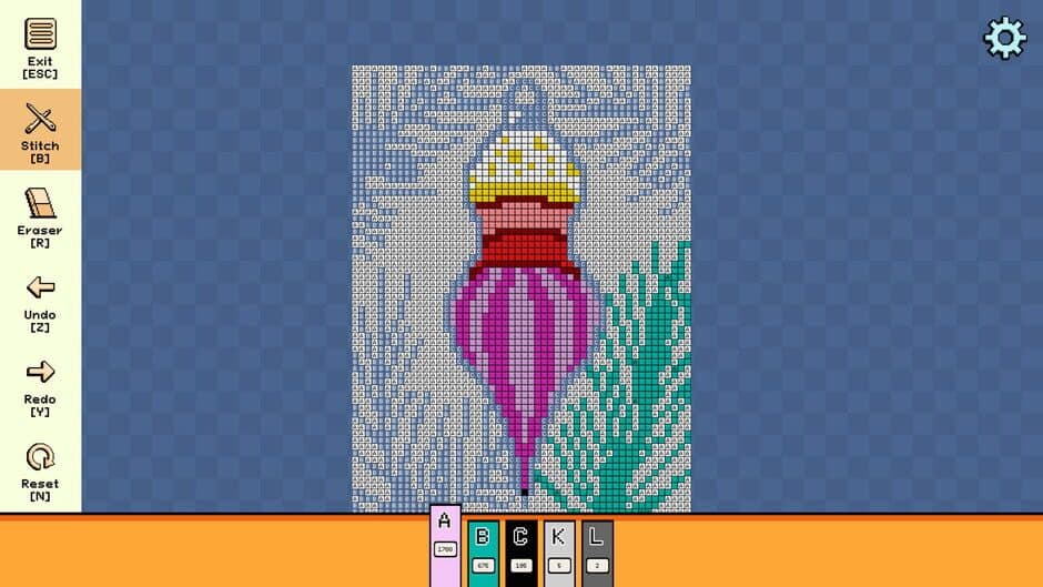 Скриншот 2 из Pixel Cross Stitch: Color by Number - Christmas Baubles Pack 3
