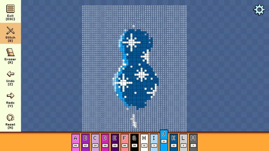 Скриншот 3 из Pixel Cross Stitch: Color by Number - Christmas Baubles Pack 3