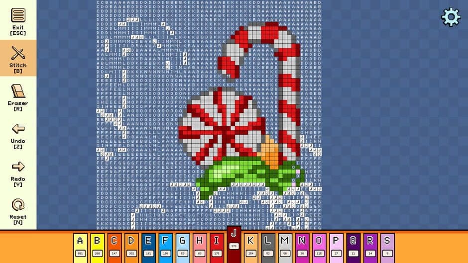 Скриншот 4 из Pixel Cross Stitch: Color by Number - Christmas Pack 3