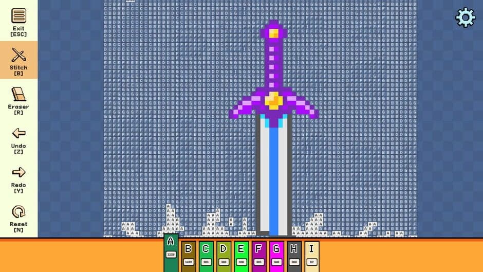 Скриншот 1 из Pixel Cross Stitch: Color by Number - Enchanted Worlds Pack 3
