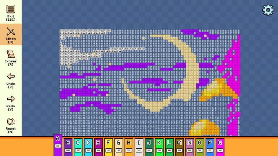 Скриншот 2 из Pixel Cross Stitch: Color by Number - Enchanted Worlds Pack 3