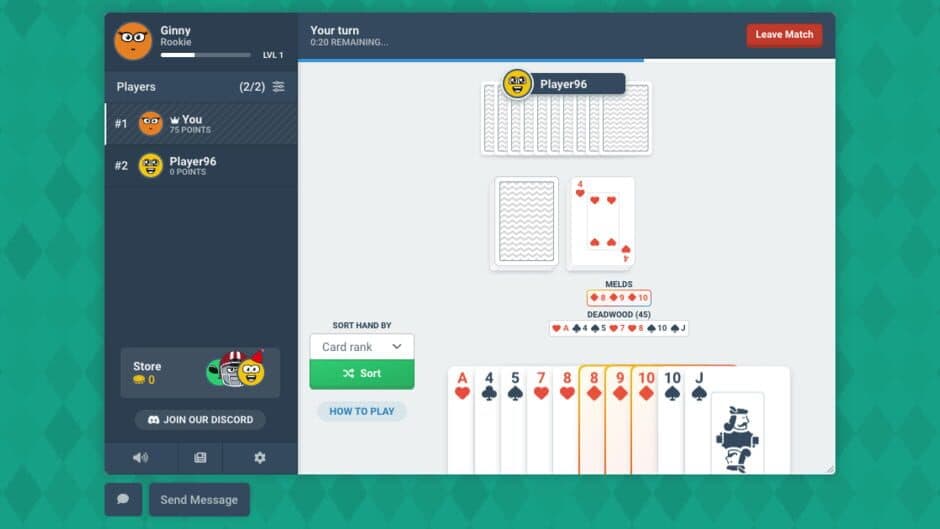 Скриншот 1 из Gin Rummy
