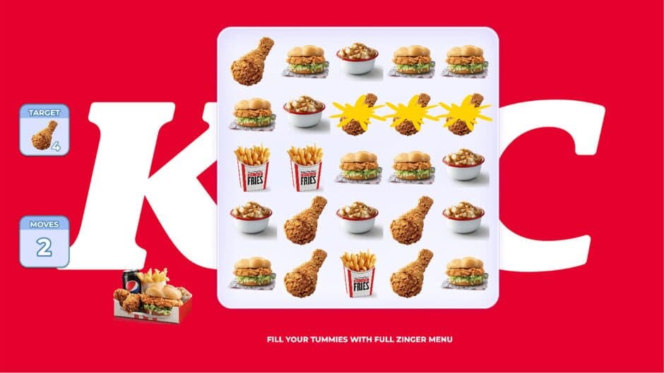 Скриншот 2 из KFC: Match Out the Yummies