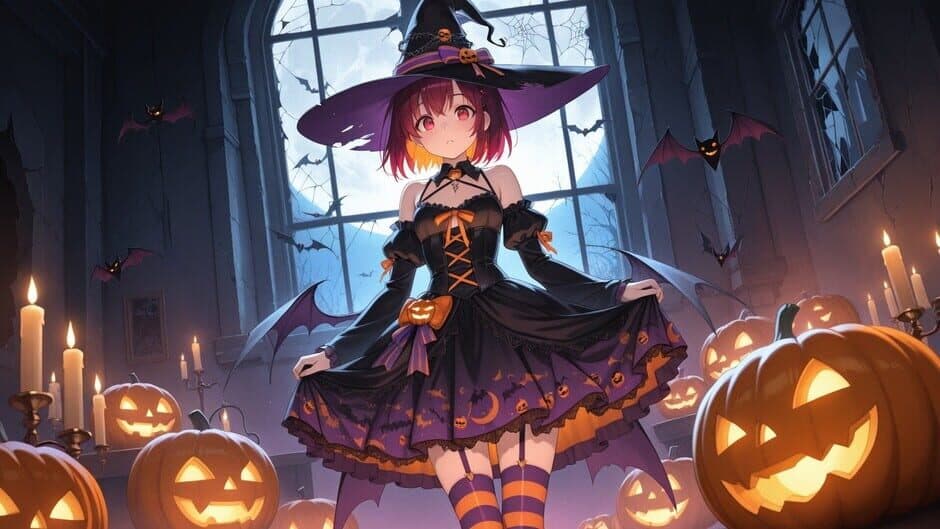 Скриншот 5 из Halloween Waifu