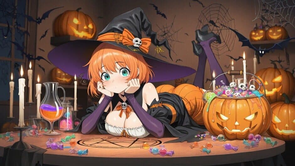 Скриншот 2 из Halloween Waifu