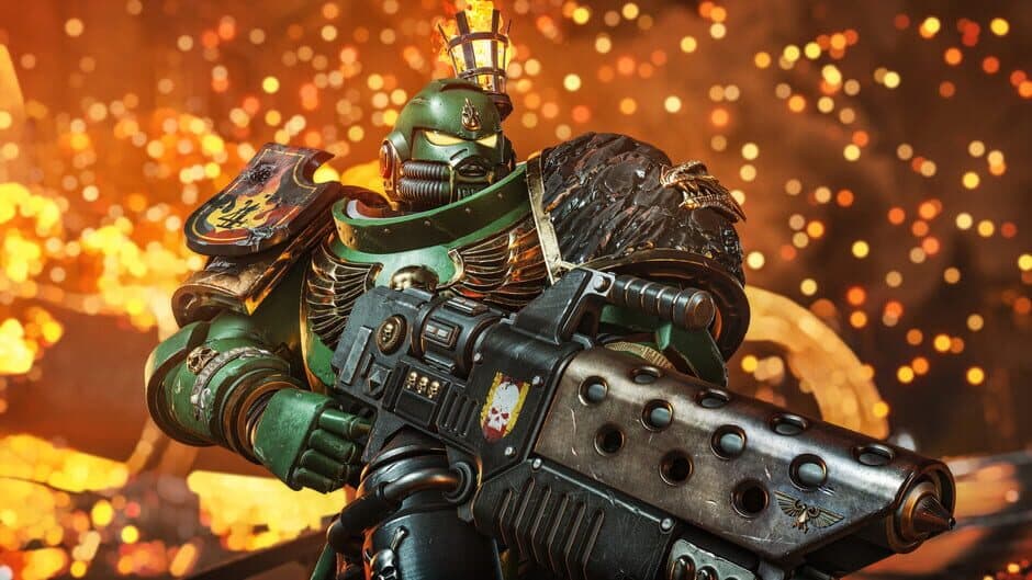 Скриншот 1 из Warhammer 40,000: Space Marine II: Salamanders Cosmetic Pack
