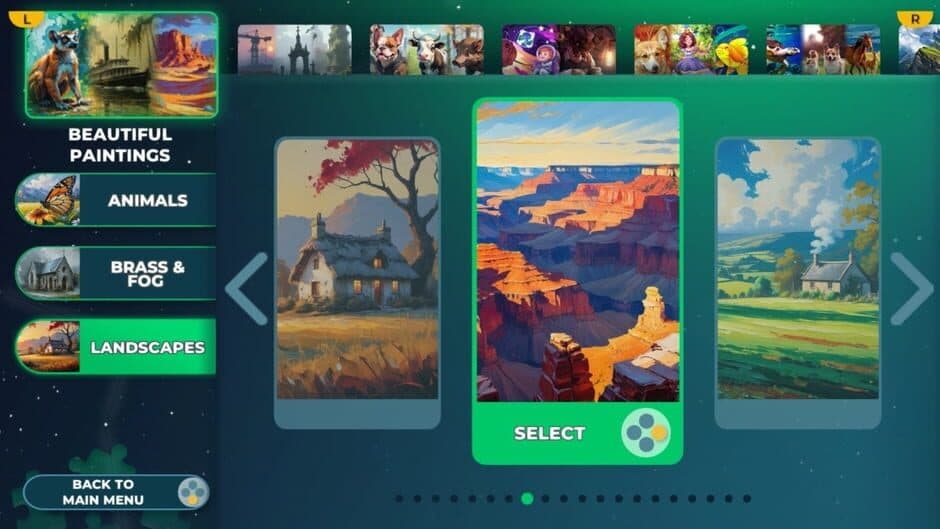Скриншот 1 из Puzzle Galaxy: Beautiful Paintings - 47 new puzzles