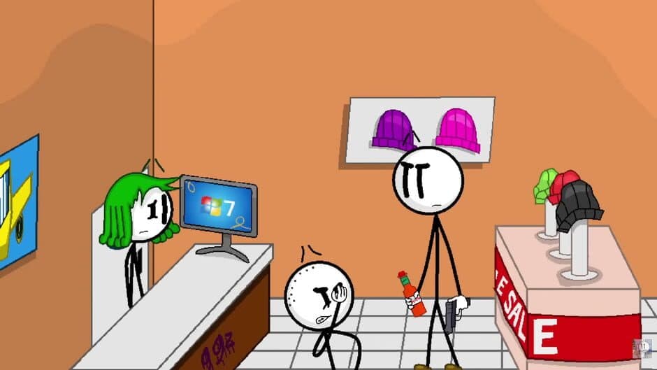 Скриншот 1 из Henry Stickmin: Defending the Mall