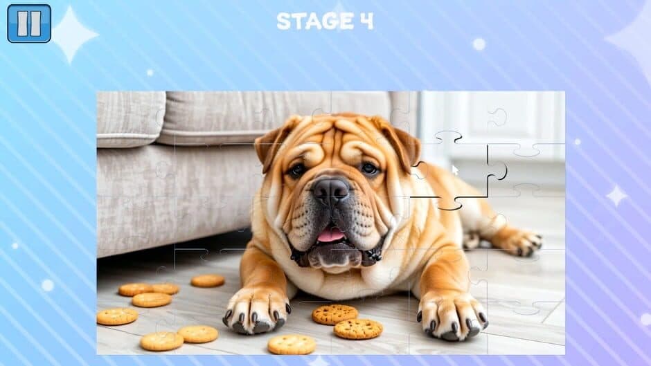 Скриншот 1 из Puffy Dog Puzzle